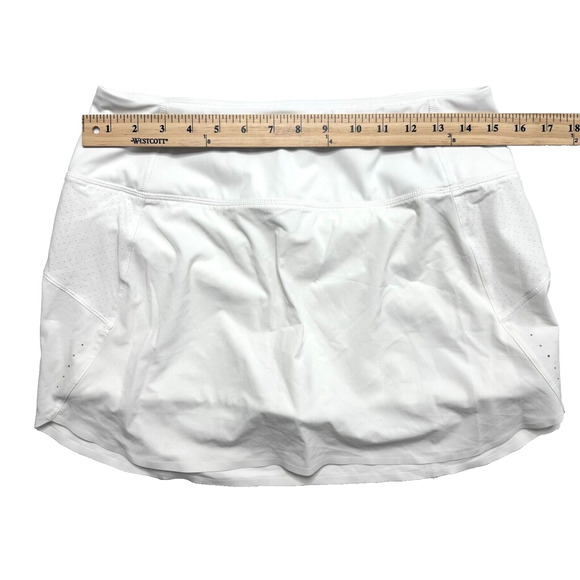 Athleta Athletic Run With It 14” Skort Jupe-Short White Women’s Size Medium - Picture 9 of 9